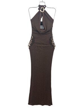 Outcast Camilae Maxi  Dress Chocolate XXS New $125